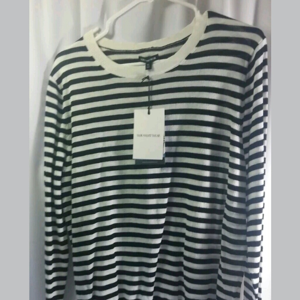 What Not To Wear Striped Long Sleeve Top Size XL